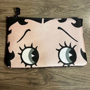 2/$10 Ipsy Makeup Bag -  Black Sequins Betty Boop Face